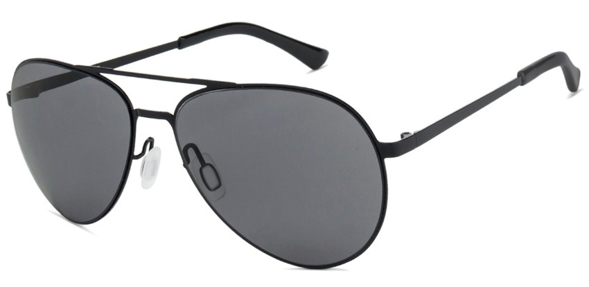 Классические солнцезащитные очки-авиаторы в металлической оправе