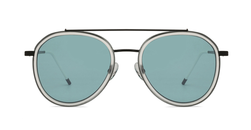 круглые солнцезащитные очки с металлическим зеркалом