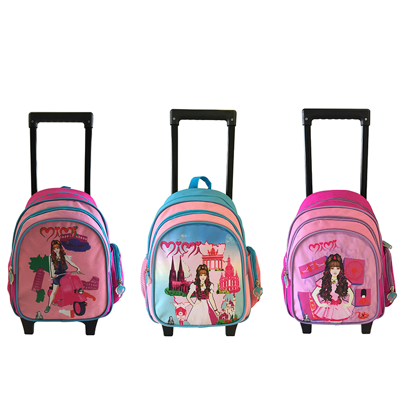 школьные сумки для девочек-тележек