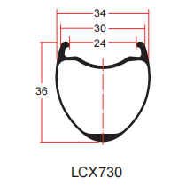 Чертеж гравийного обода LCX730