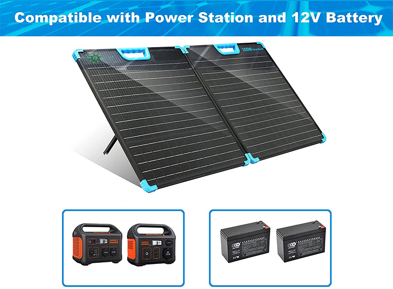 100W Portable Solar Charger Case With Adjustable Stand-NEWLIGHT ENERGY