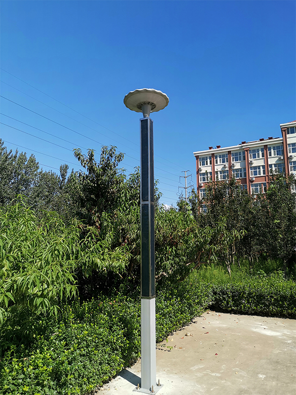 LED Solar Light Post With Flexible Solar Panel On Square Pole-NEWLIGHT ENERGY LED Solar Light Post With Flexible Solar Panel On Square Pole-NEWLIGHT ENERGY