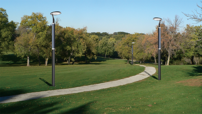 20W LED Solar Garden Light With Flexible Solar Panel Wrap On Pole 2FSG061-NEWLIGHT ENERGY