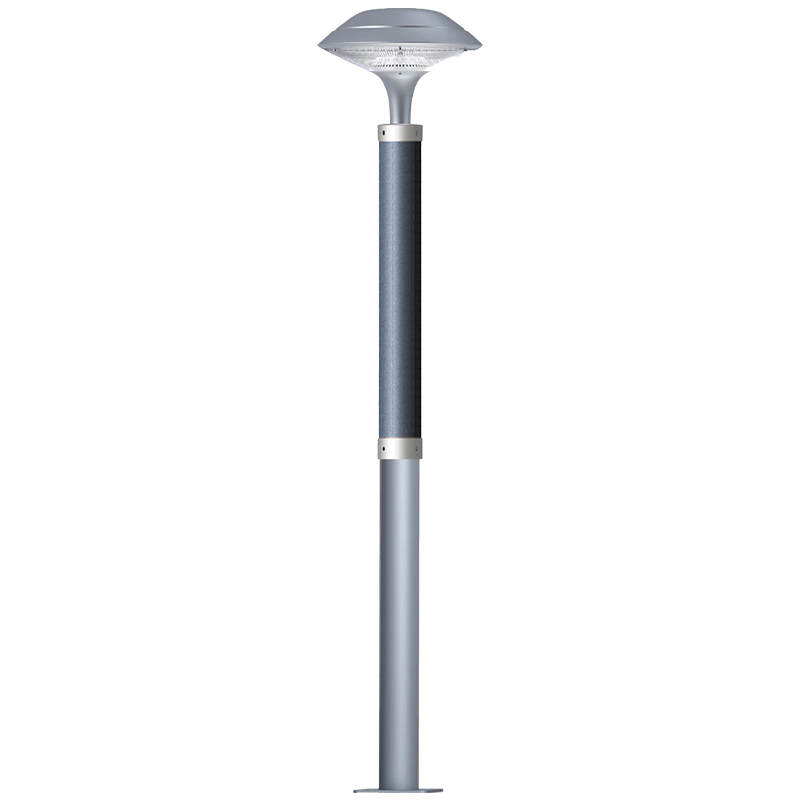 20W LED Solar Garden Light With Flexible Solar Panel On Pole 2FSG063-NEWLIGHT ENERGY