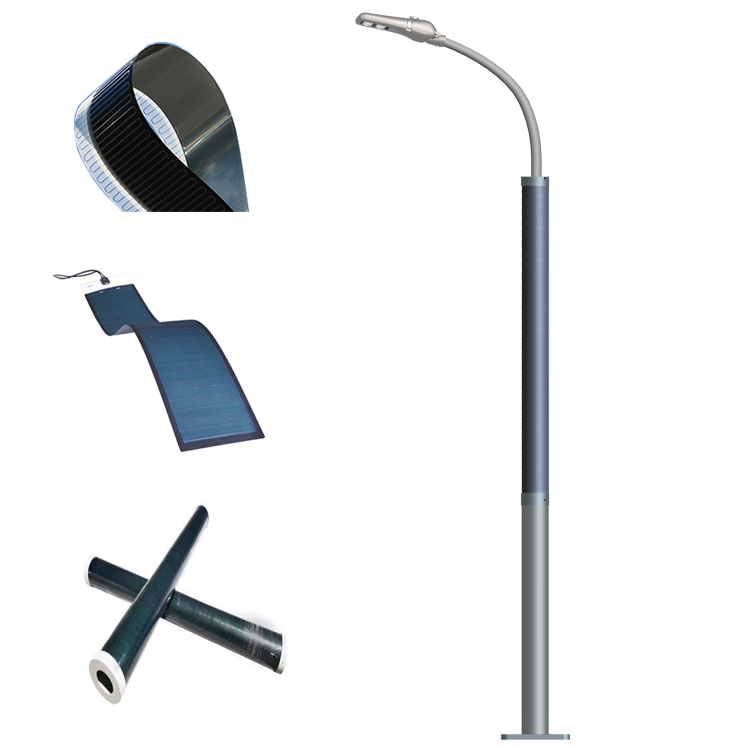 30W Solar Wrap Street Light Vertical Solar Light  2FSG119-NEWLIGHT ENERGY
