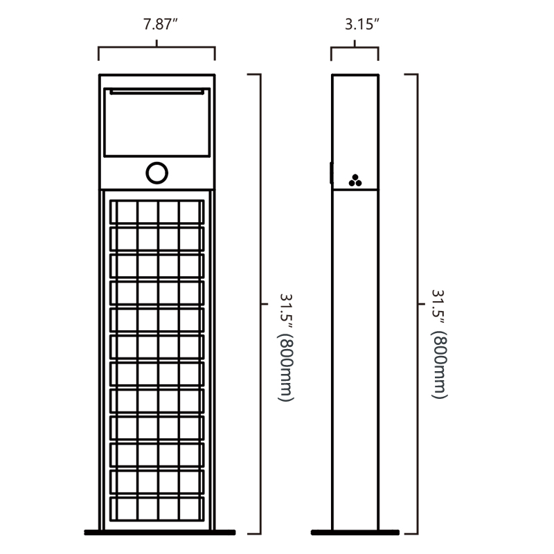 LED Solar Wrap Bollard Light 2FSL060-NEWLIGHT ENERGY
