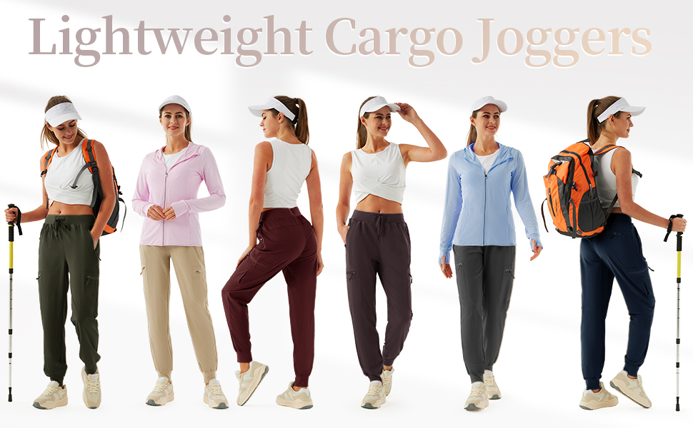 Women's Lightweight Quick Dry Cargo Joggers
