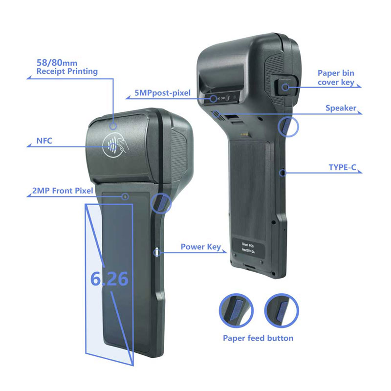 Android 12 handheld POS thermal printer Android 12 handheld POS thermal printer
