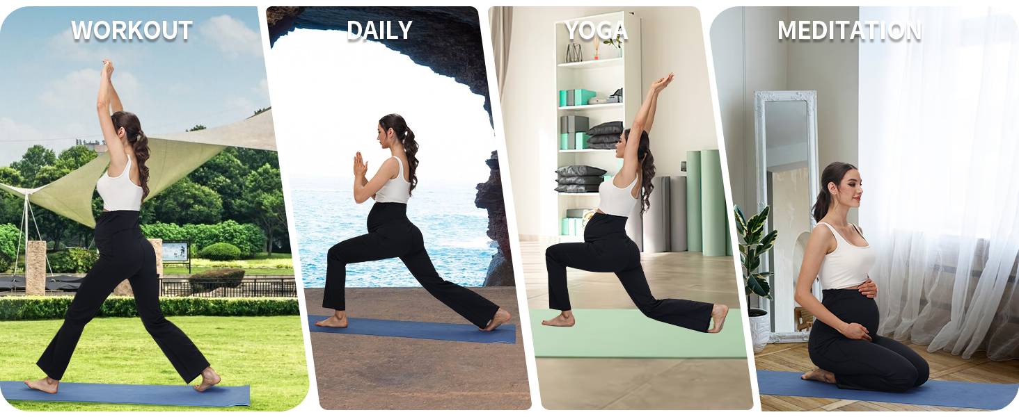 Women Maternity Bootcut Yoga Pants