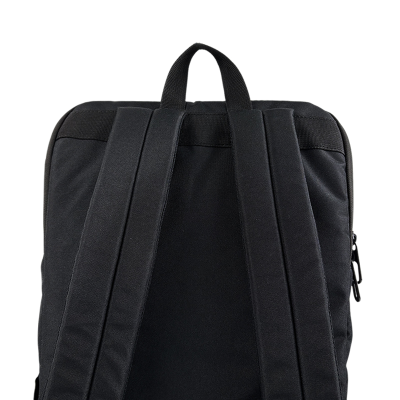 Oxford roll-top black backpack