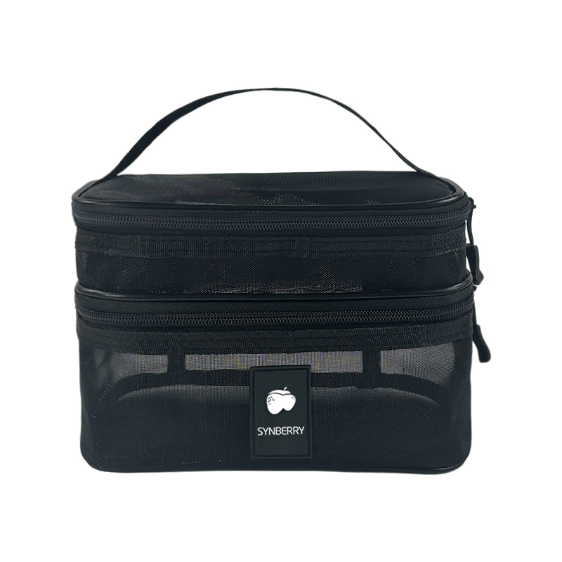 Breathable Double Layer Mesh Cosmetic Bag