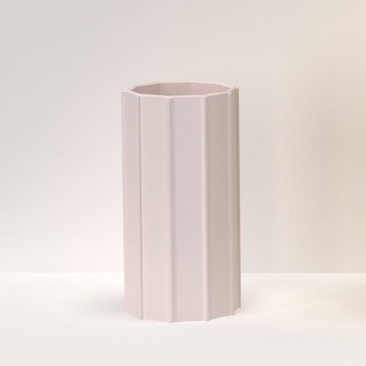 Матовая розовая фарфоровая ваза для домашнего декора цветка