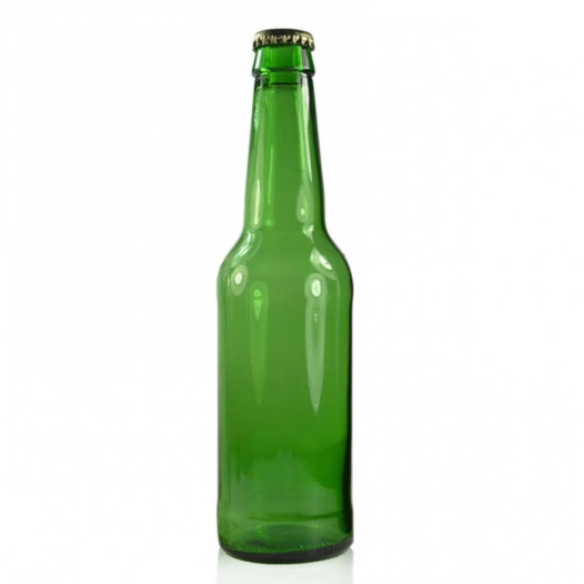 330 мл круглая форма зеленые пивные бутылки
