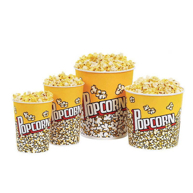 Popcorn Cup Popcorn Упаковочная бумажная ванна для закуски