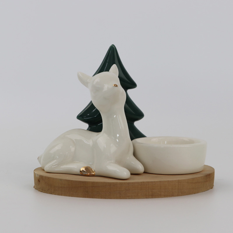 Рождественский олень керамический декор