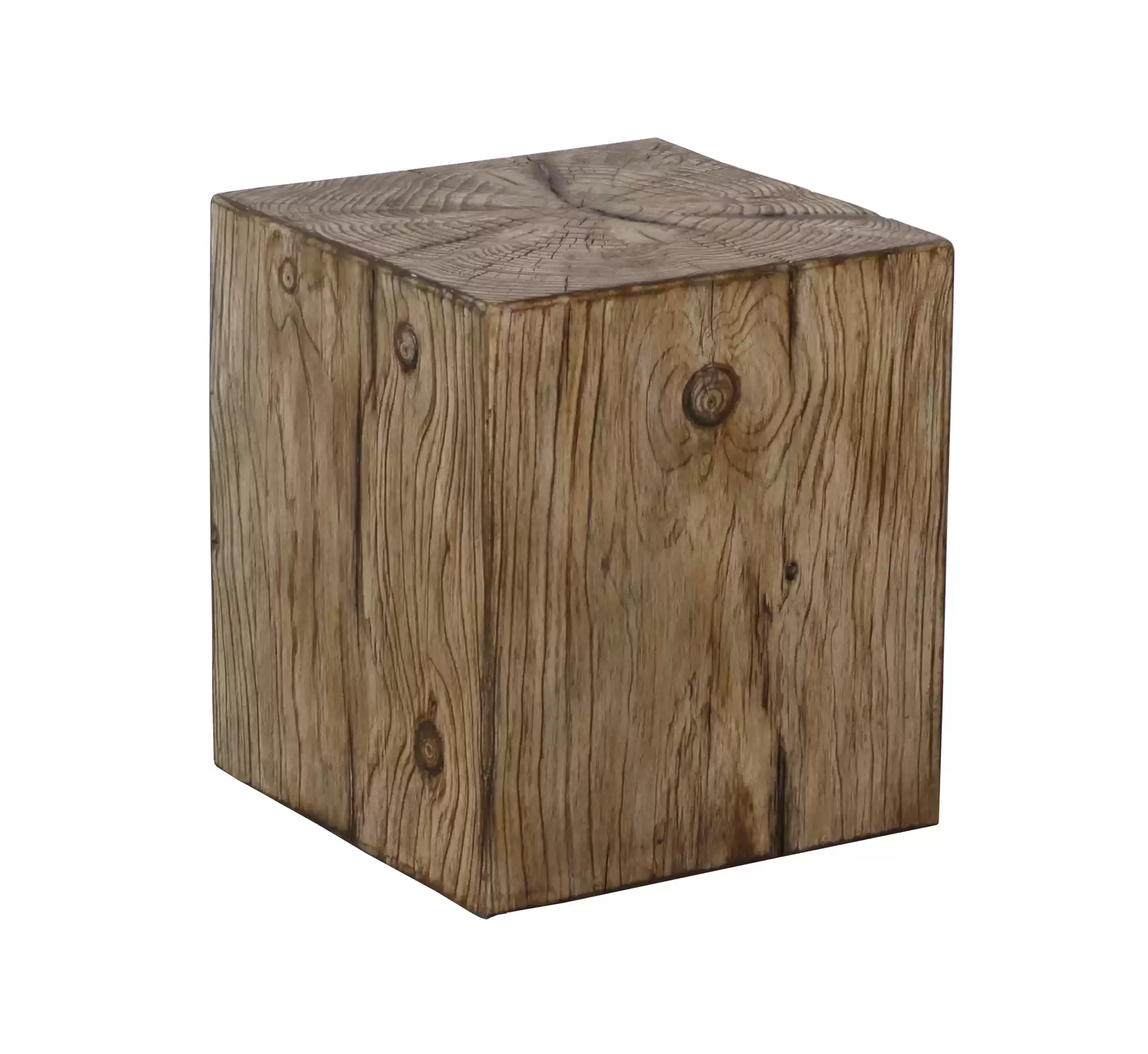 Квадратная открытая мебель-искусственная деревянная акцентная таблица