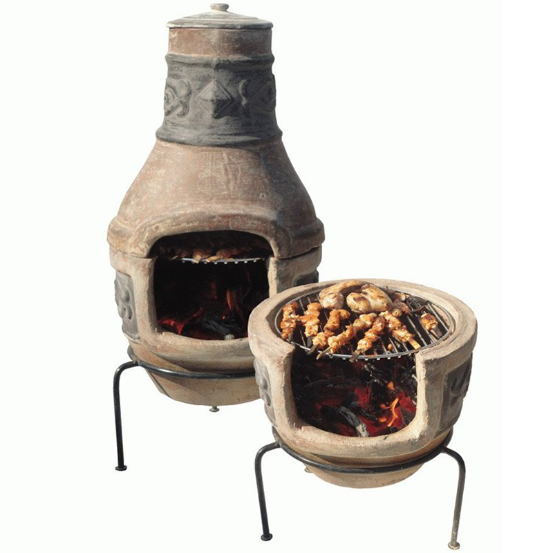 Классическая древесная горящая глиняная печь выпекать