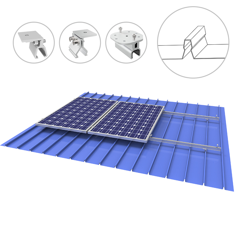 Клип-Лок Металлическая крыша Солнечная монтажная система стеллажей