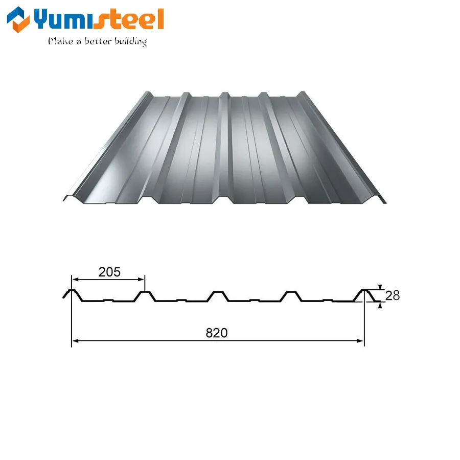 Холоднокатаный гофрированный металлический стальной лист для строительной крыши