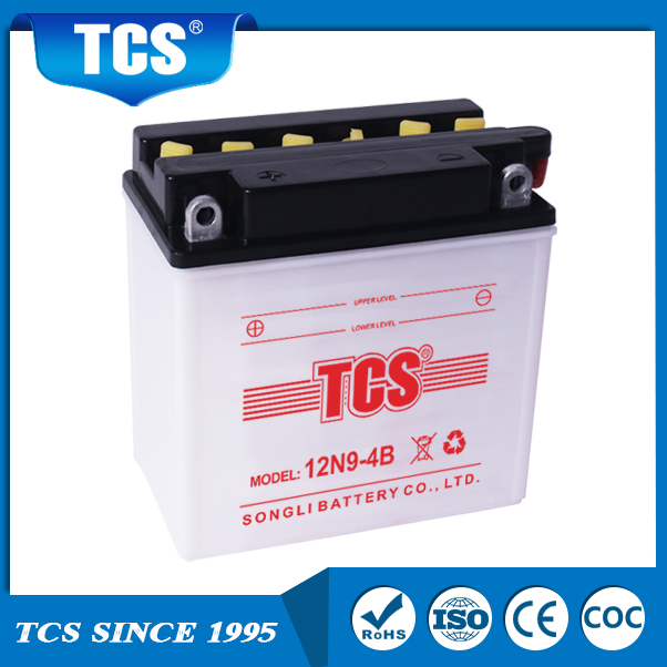 Сухой заряженные свинцовые кислоты батареи TCS 12n9-4B батарея мотоцикла