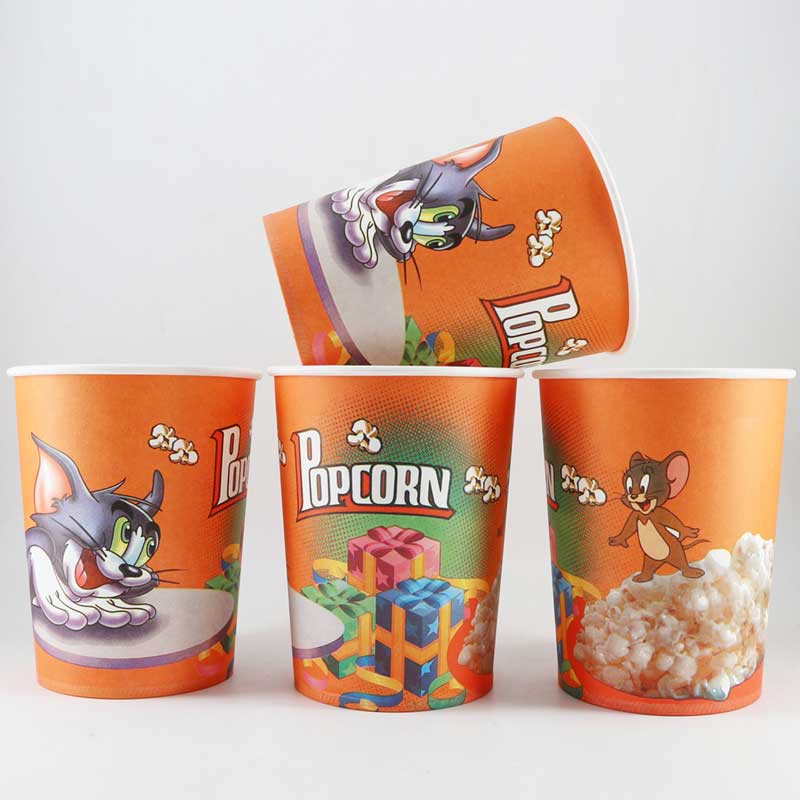 Popcorn TUP POPCORN Упаковочная бумага Ведро для закуски пищи