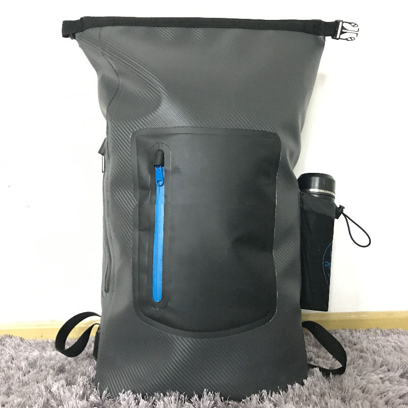 30L рюкзак сухого рулона, сделанный прочной текстурой ПВХ брезентом и с пенными ремнями и мягкой спиной