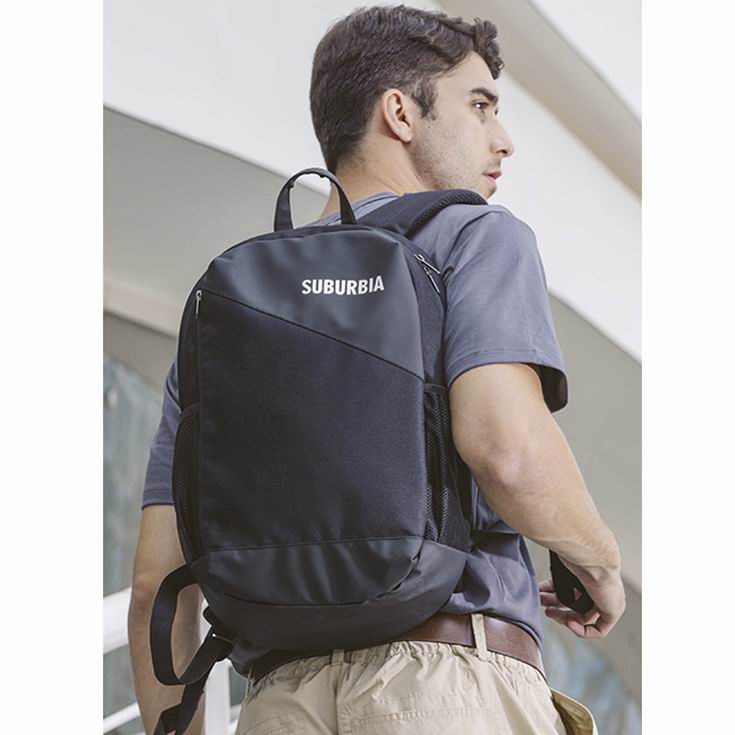 Пользовательский легкий вес полиэстер два тонах ежедневно используют бизнес-рюкзак с 3d Emboss logo