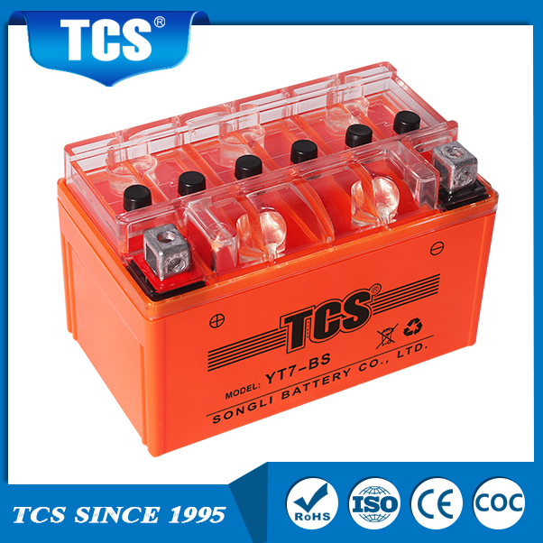 Техническое обслуживание TCS Бесплатная запечатанная батарея GEL YT7-BS свинцовой кислоты