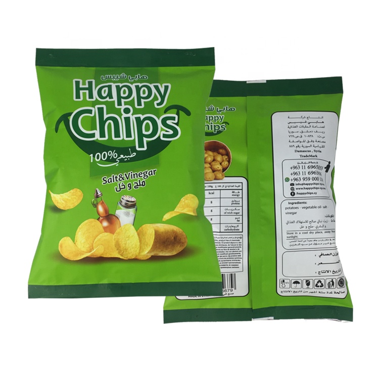 Термические уплотнительные пакеты на заказ напечатанные закуски пищевые картофель фри картофельные чипсы упаковочные сумки