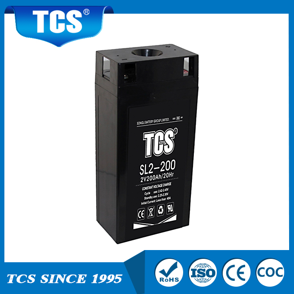 Хранение свинцовой кислоты батареи 2V SL2-200 TCS аккумулятор AGM