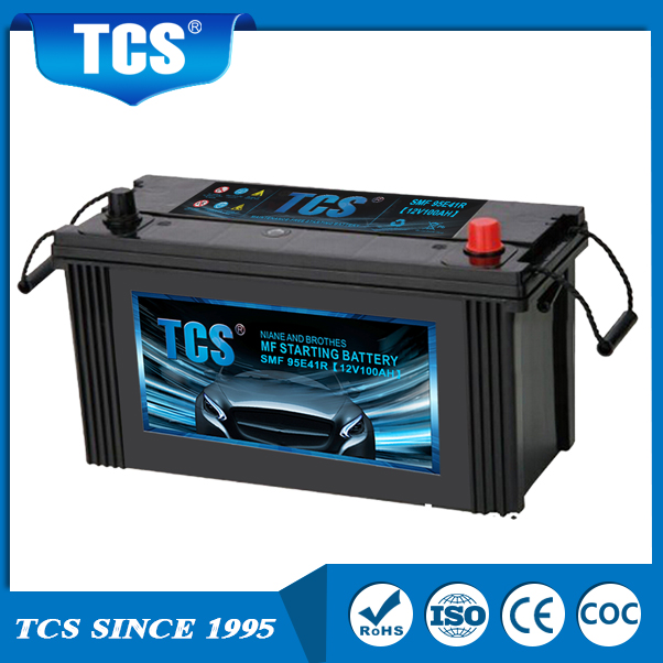 TCS герметичное обслуживание бесплатный автомобильный аккумулятор 95E41R свинцово-кислотный аккумулятор