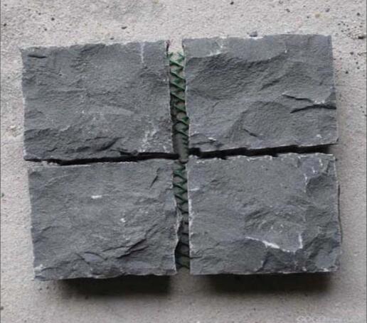 Натуральный черный базальтовый дорожный дорожный камень / булыжник кубики 10x10x5