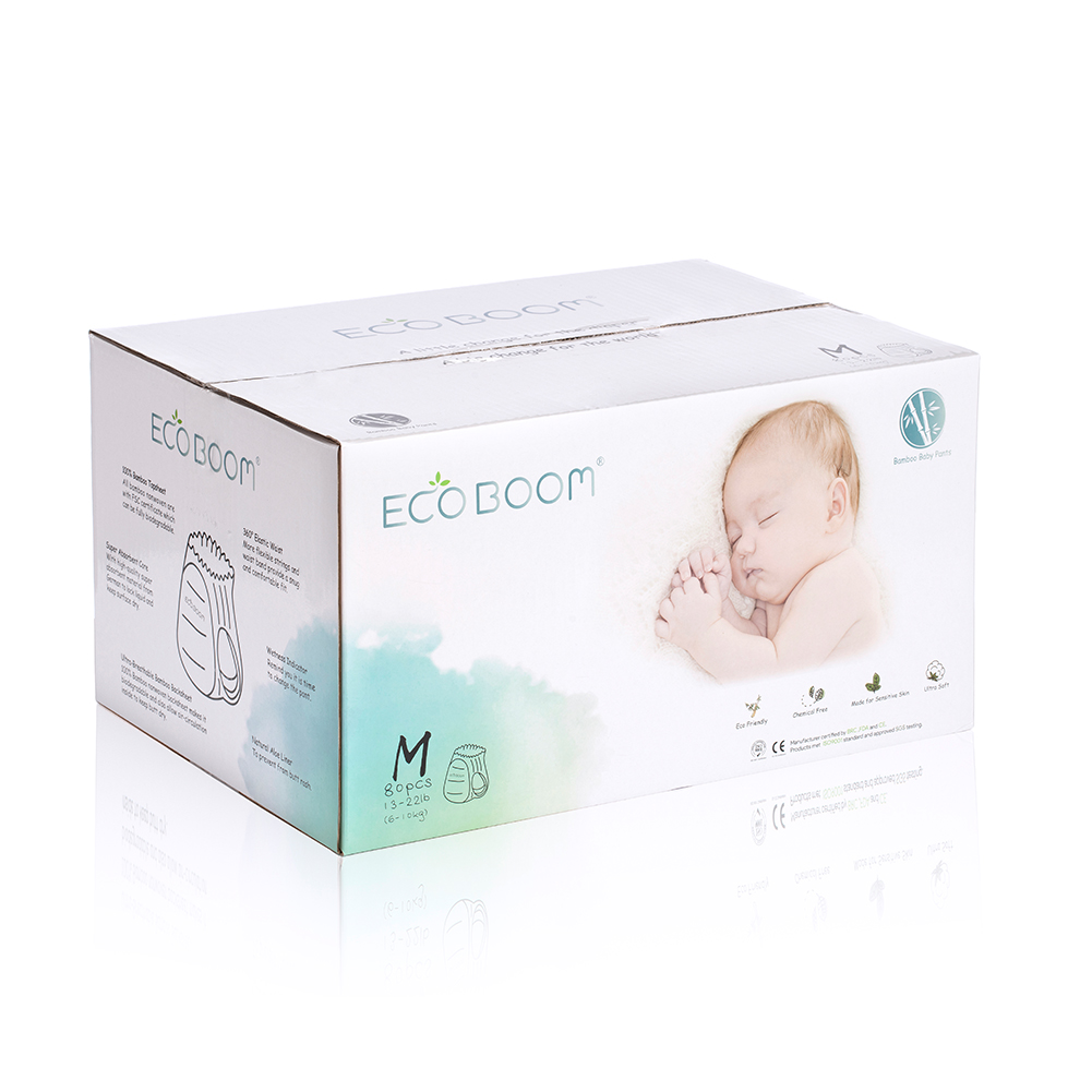 Eco Boom Bamboo Baby лучшие брюки подгузники для детского размера м