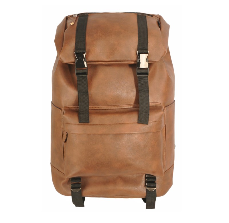 OEM стильный туристический ноутбук кожаный рюкзак с высокой емкостью для мужчин и женщин - черный / хаки / коричневый