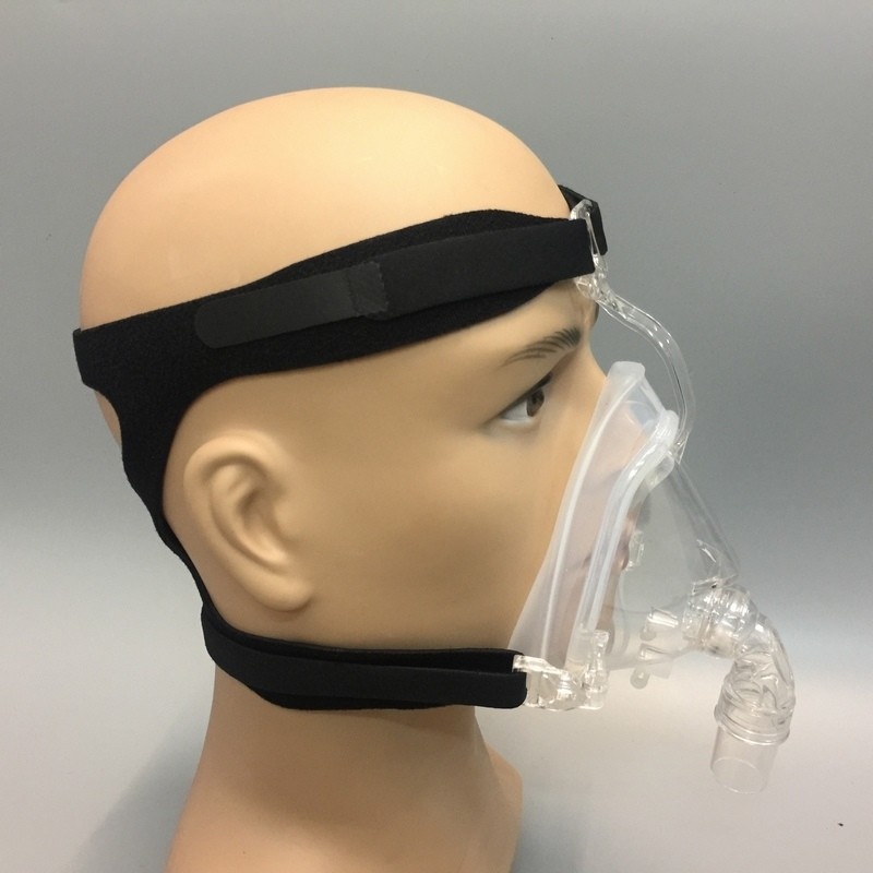 Полное лицо силиконовая маска CPAP с головным углом