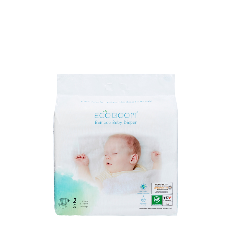 Eco Boom одноразовый детский бамбуковый подгузник Большой пакет младенца в полиэтилена