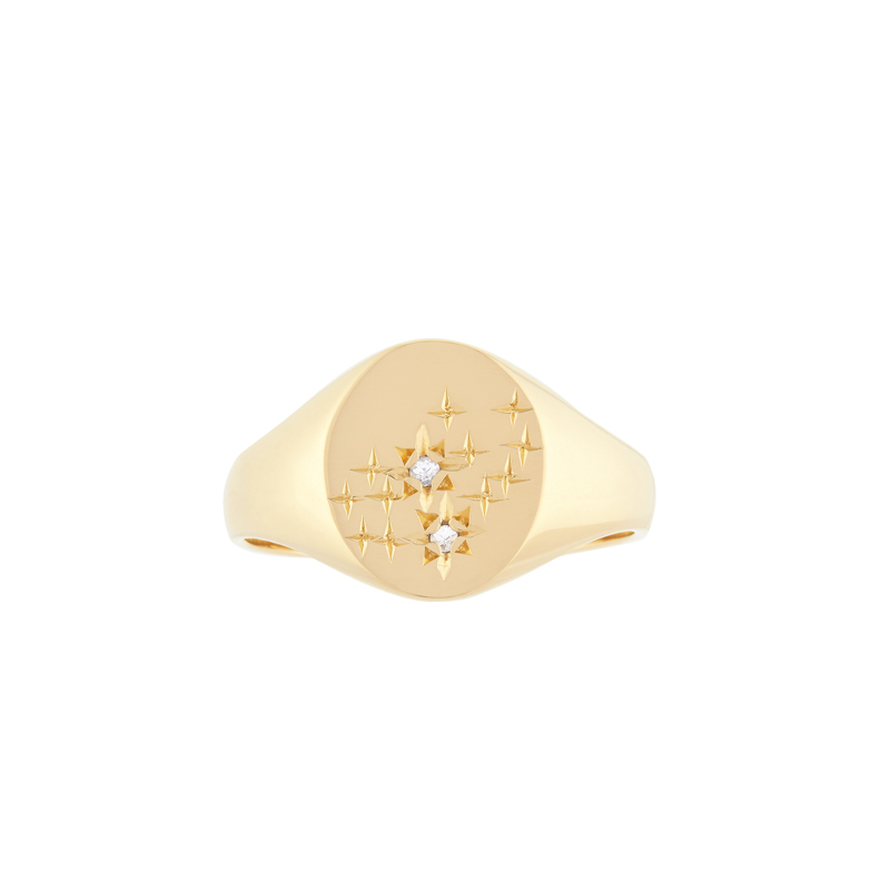 Seignet Wedding Band Gold Plated