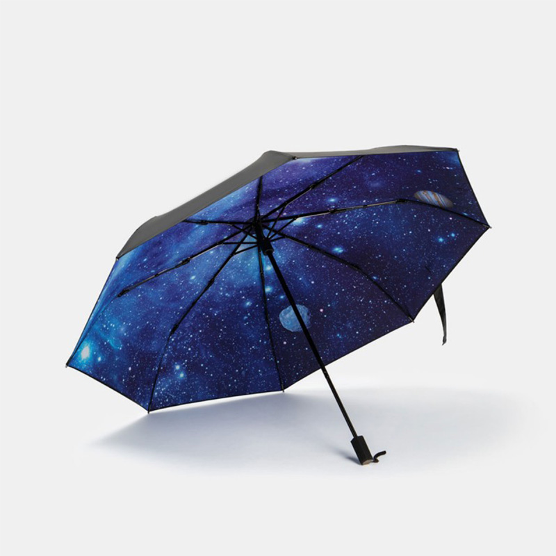 Открытый путешествия складной солнечный дождь зонтик с звездной небом