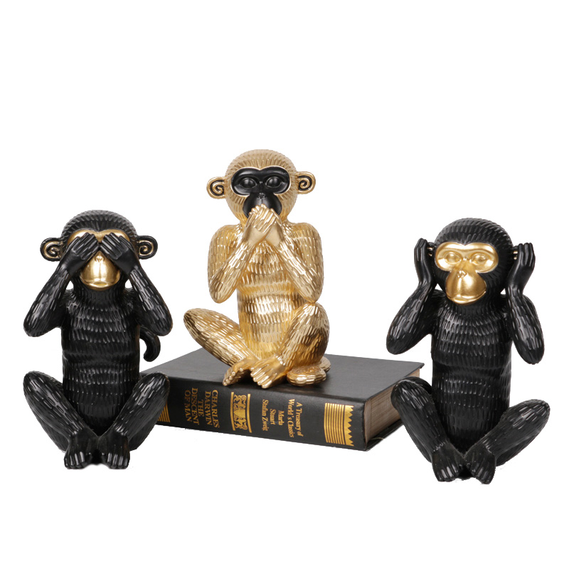 Домашний декор набор из трех обезьян декор