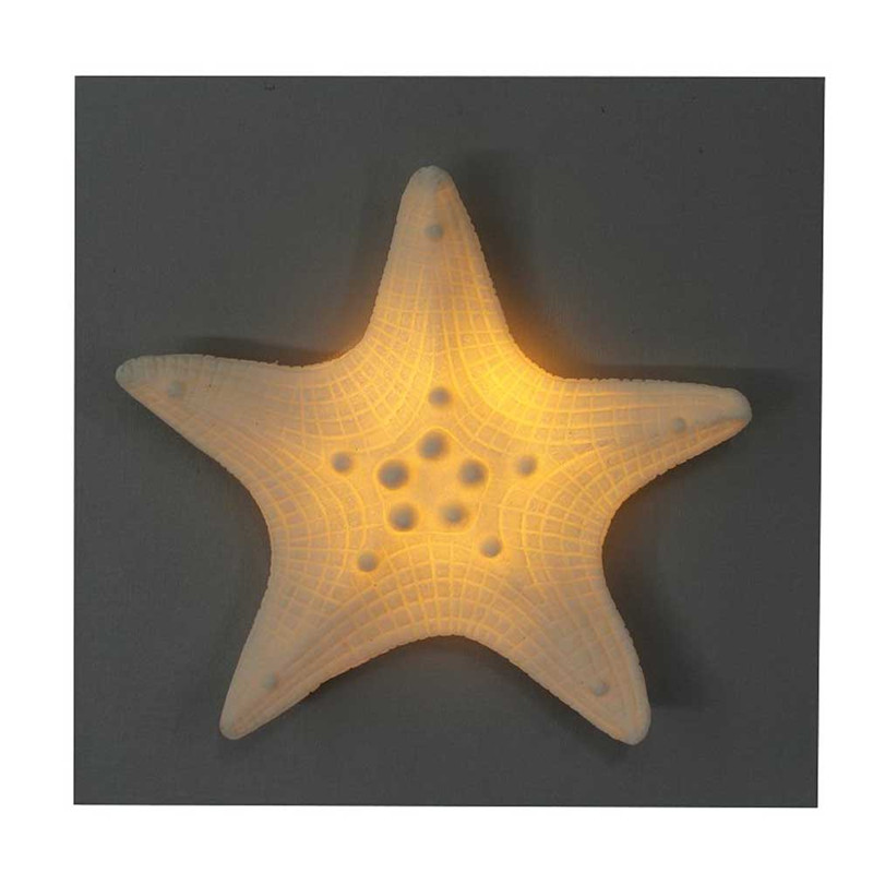 Sea Star Design Decorative in MDF Wood для ремесла со светодиодными фонарями для украшения