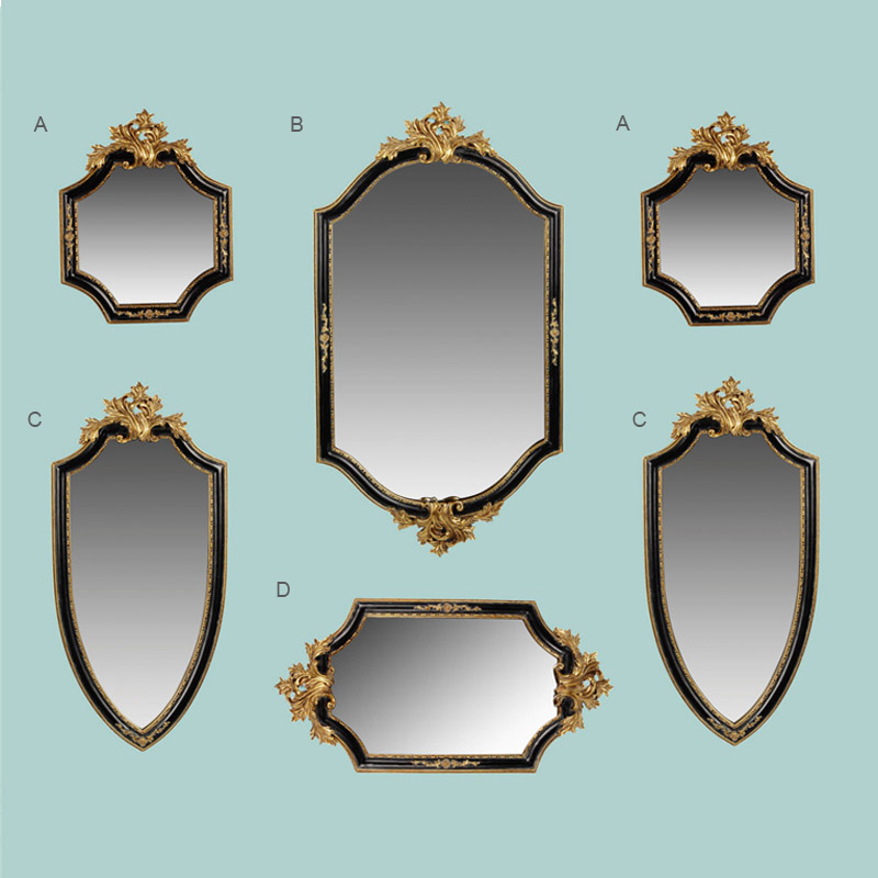 Классическое зеркало настенного зеркала в разных размерах