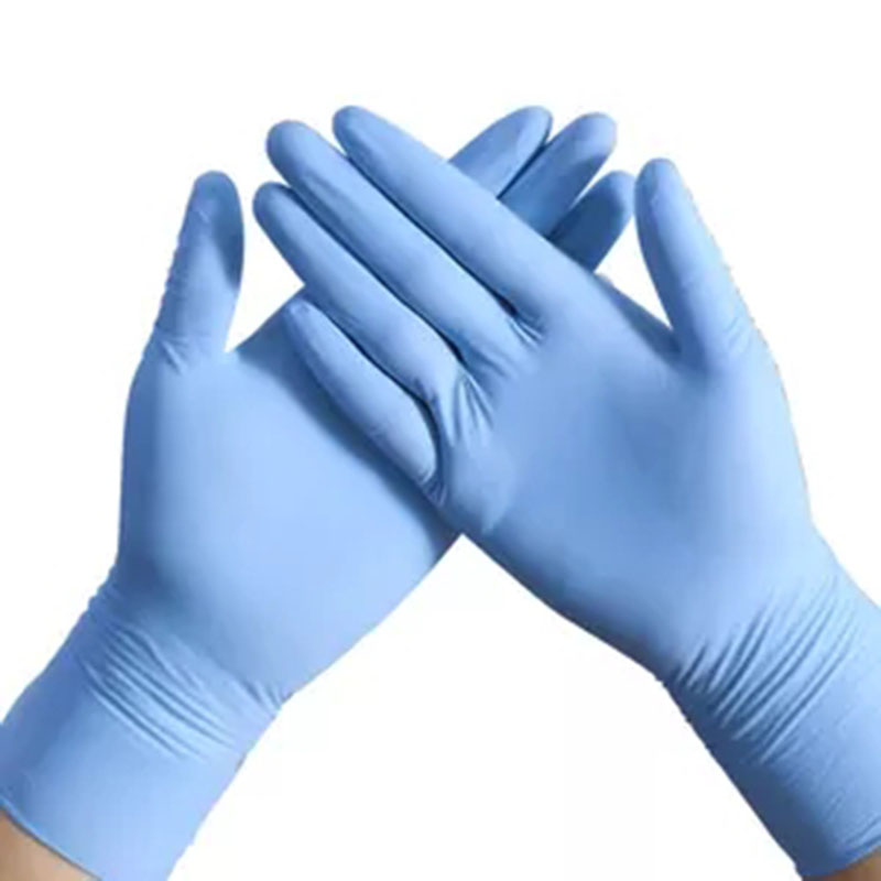 100 PIECT/BOX Оптовые производители одноразовые синие нитрильные перчатки.