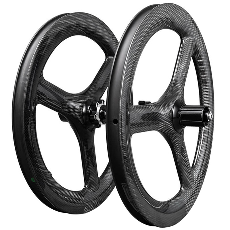 Углеродное колесо с тремя спицами, 16 дюймов, складная карбоновая колесная пара 349, дисковый тормоз, ширина 23 мм, глубина 40 мм
