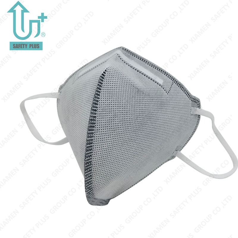 Дышащая и удобная складная маска из нетканого материала kn95 с 4-слойной одноразовой маской для лица с активированным углем