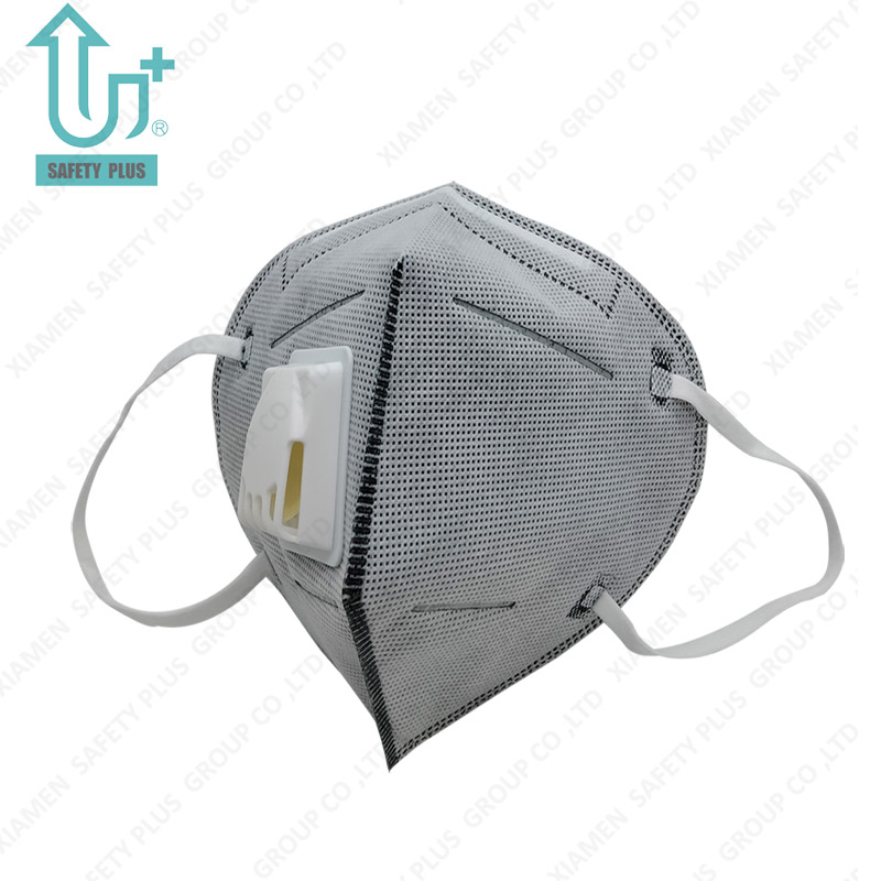 Одноразовая индивидуальная пылезащитная маска Защитная нетканая промышленная 4-слойная маска для лица KN95 с клапаном