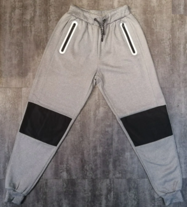 мужские флисовые брюки из полиэфира с эластичной резинкой на талии