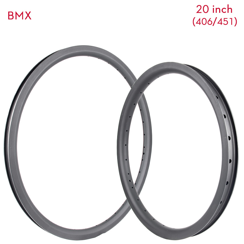 20-дюймовые карбоновые диски BMX (406 мм/451 мм) Велосипедный обод Pro BMX