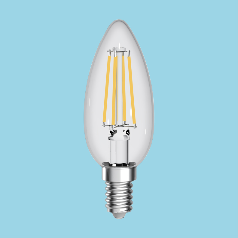 Светодиодная лампа B35-4W Свеча накаливания