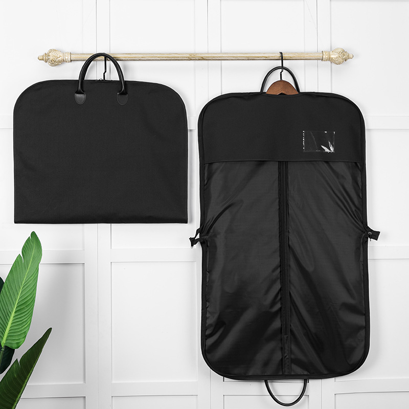дешевая и качественная дорожная складная черная сумка для одежды оптом с дизайном