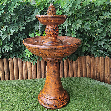 Оптовая продажа, красивый и дешевый ржавый цвет, фонтан из смолы, украшение для сада